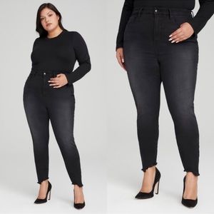 NWT Good American Good Legs Step Hem in Black 271 sz 16